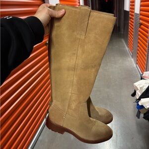 Tan Knee-High Women's Boots